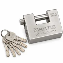 قفل کتابی باتیس مدل BA80020 سایز 94 میلی متر به همراه ۵ کلید