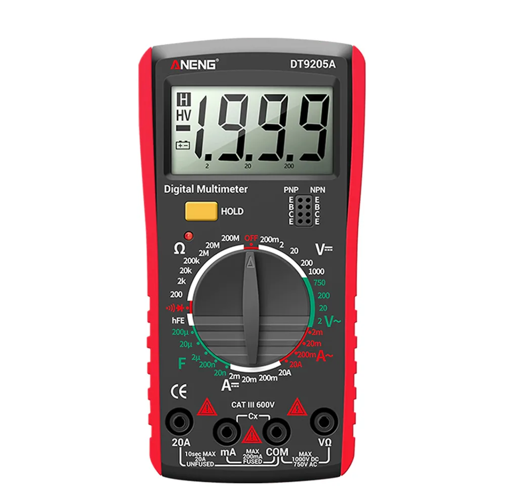 مولتی متر دیجیتال آننگ مدل DT9205A