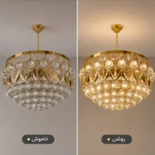 لوستر 12 شعله مدل m55gold