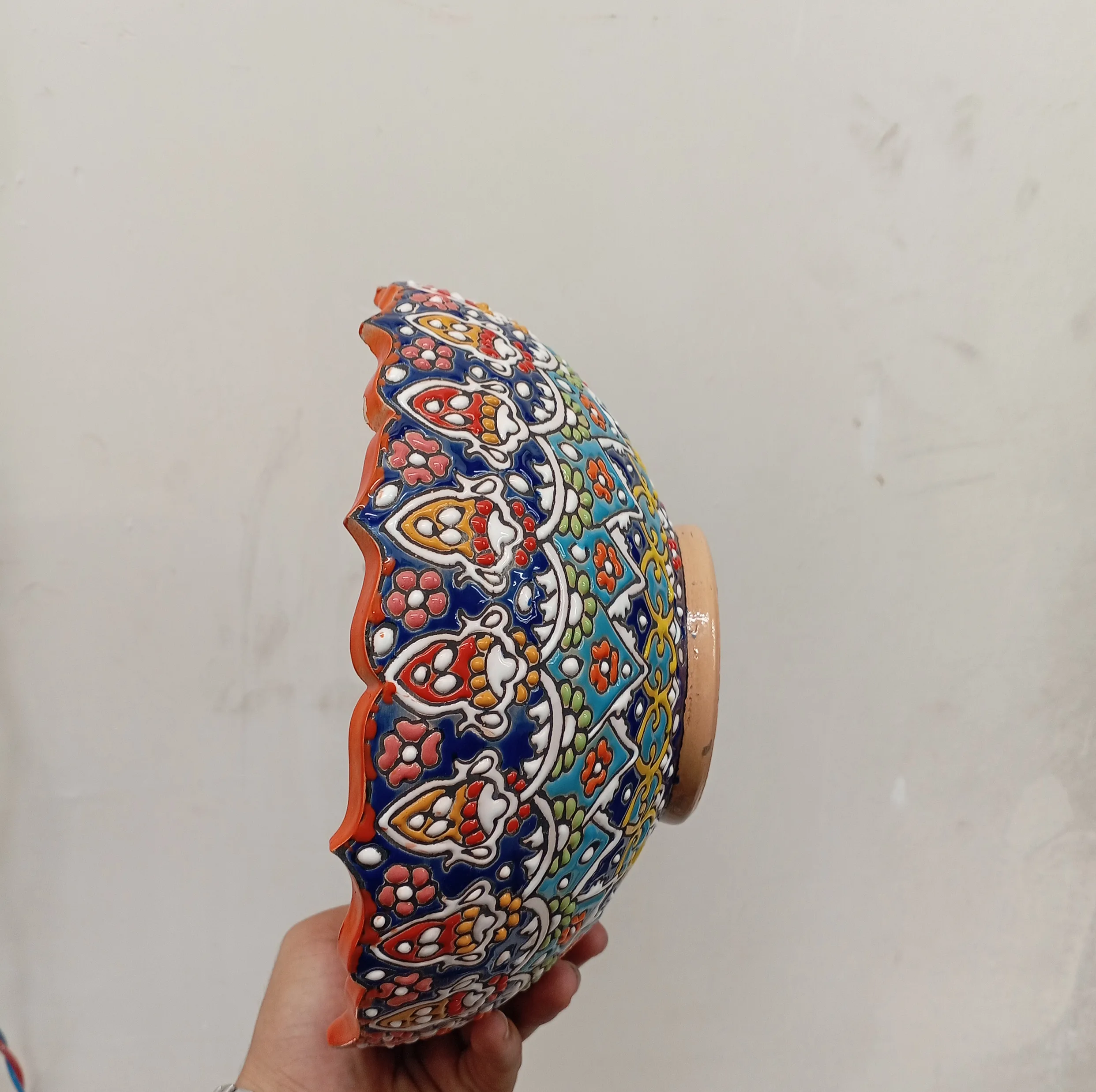ست کاسه و  بشقاب سنتی مدل مینا کاری