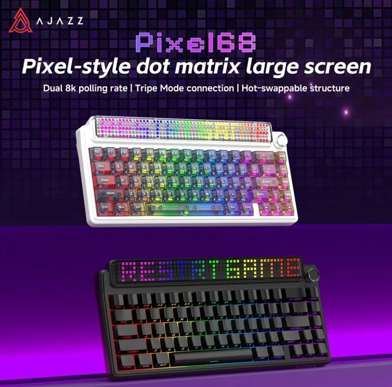 کیبورد بیسیم آجز مدل Pixel68 Mechanical 8K