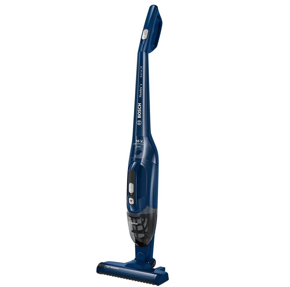 جارو شارژی عصایی بوش مدل BCHF2MX20 با باتری 20 ولت لیتیومی، مدت کارکرد تا 44 دقیقه، فناوری Easy Clean System، برس Electro برای سطوح مختلف، نازل منعطف، فیلتر قابل شستشو و دو سطح قدرت