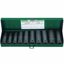 سری بکس فشار قوی بلند هنس مدل 84610m سایز 1/2 اینچ مجموعه 10 عددی