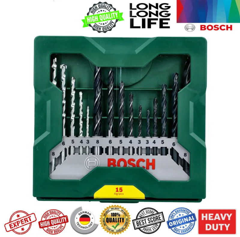 مته بوش مدل 2607-1CS مجموعه 15 عددی