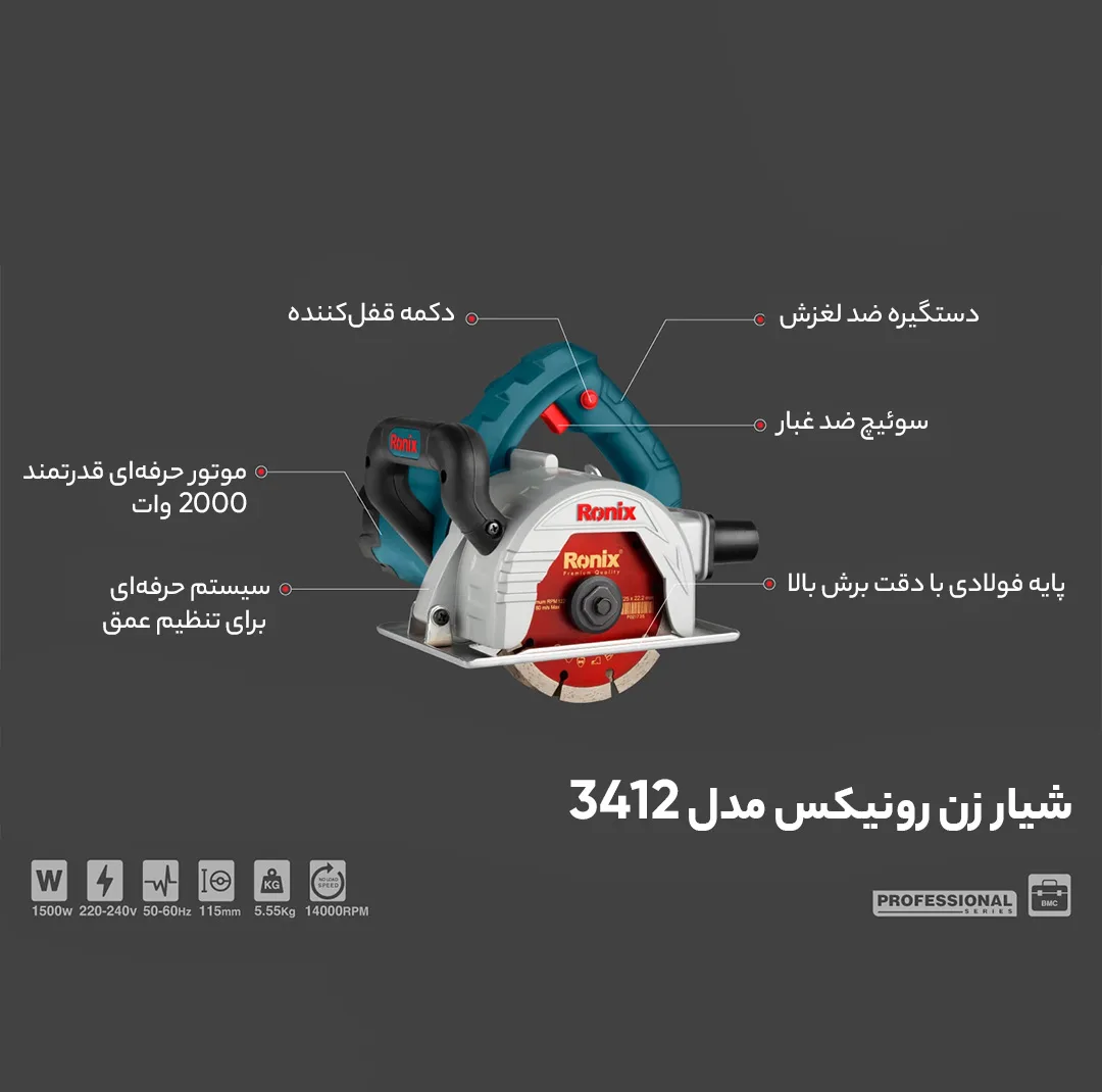 شیار زن رونیکس مدل 3412