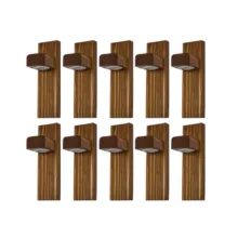 چراغ دیواری مدل چوبی کد W003L مجموعه 10 عددی