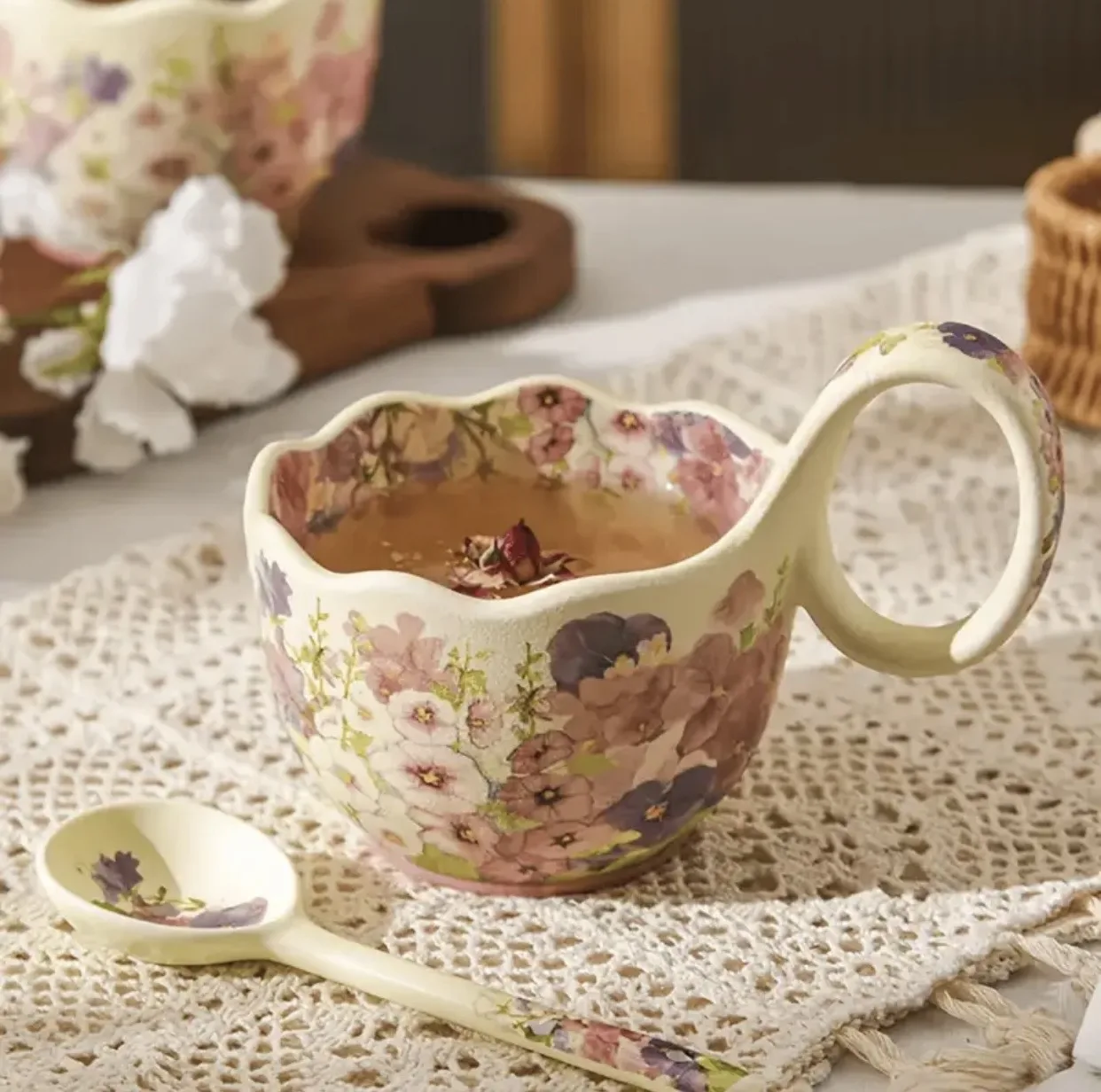 ماگ مدل لته خوری گل کد 2772