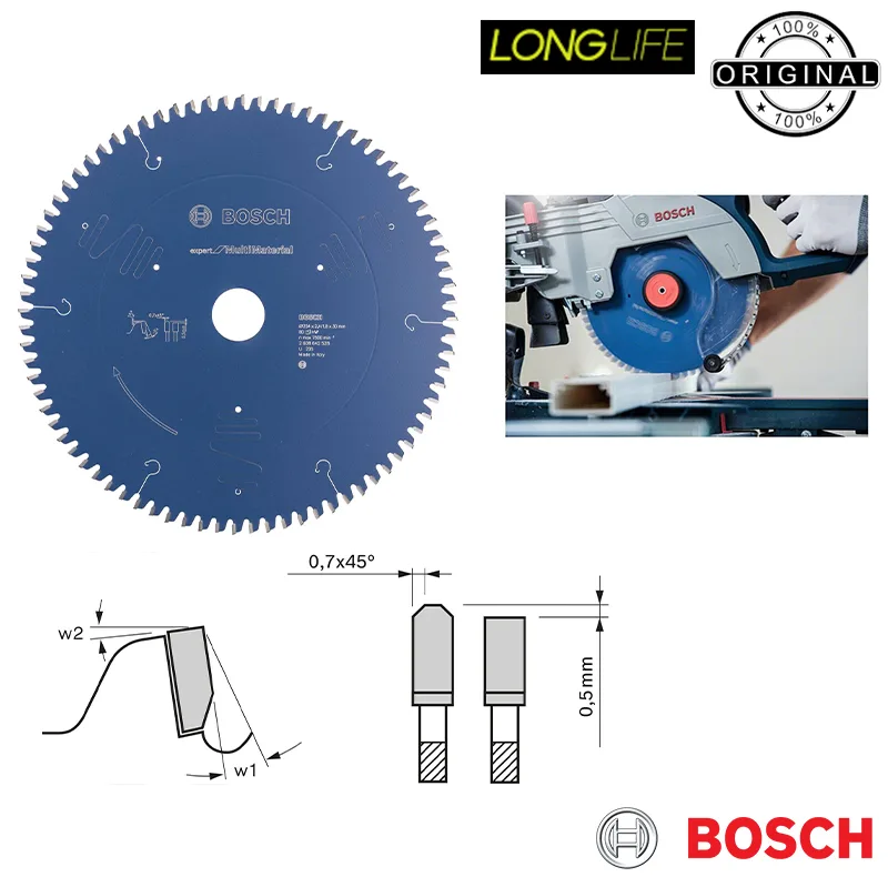تیغ اره گرد بوش مدل حرفه ای Expert For Multimaterial - 254mm