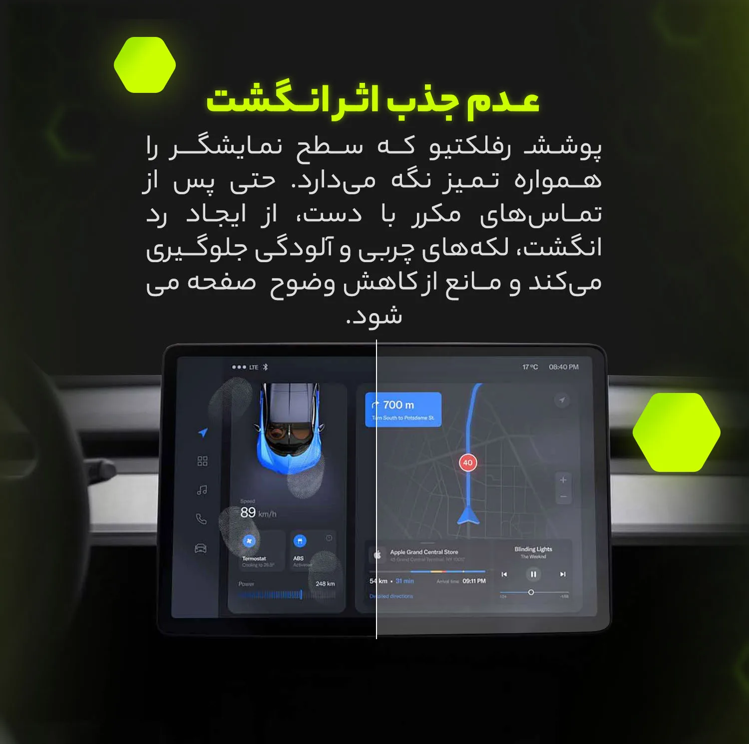 محافظ صفحه نمایش مانیتور خودرو مولتی نانو مدل X-S2M مناسب برای فونیکس Tiggo 7 Pro بسته دو عددی