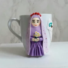 ماگ سرامیکی مدل دختر عروسکی کد 01086