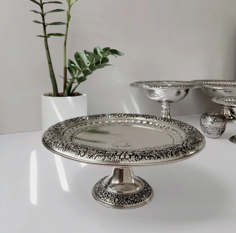 شیرینی خوری مسی مدل ارکیده کد ZH345.12