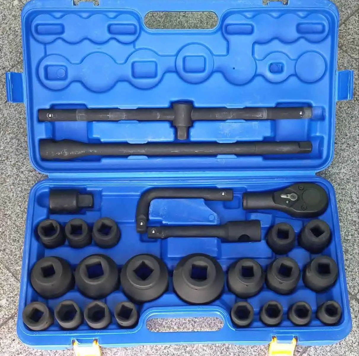 جعبه بکس مدل AJ-RAD-34&1 سایز 3/4 میلی متر مجموعه 26 عددی