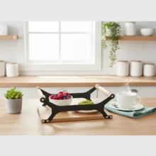 سینی دسته دار مدل OakLine سایز 30×20 سانتی متر