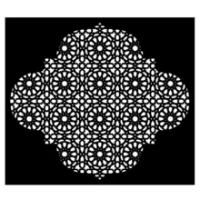 شابلون مدل گره چینی کد SP607-1