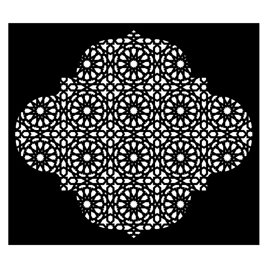 شابلون مدل گره چینی کد SP607-1