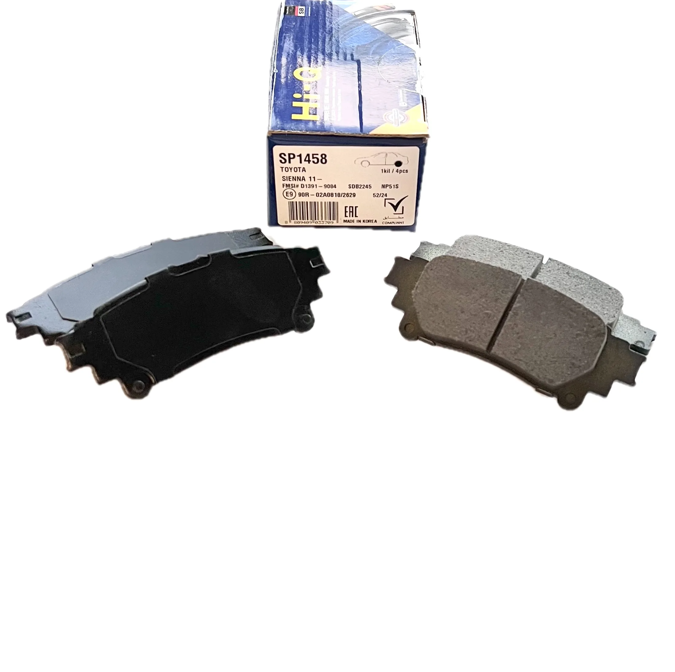 لنت ترمز عقب های-کیو مدل SP1458 دوجفت مناسب برای لکسوس RX350