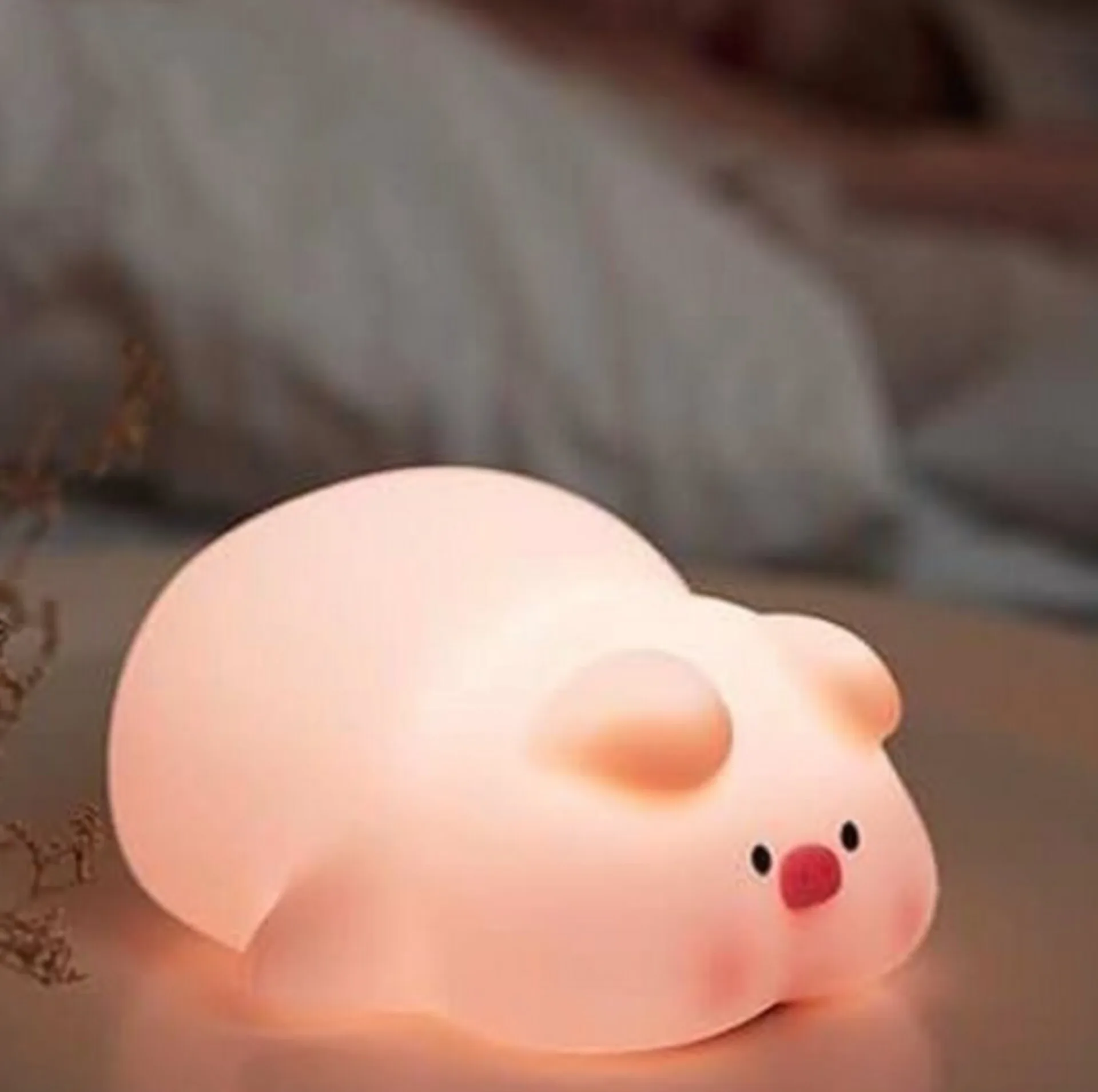 چراغ خواب اتاق کودک مدل خوک خسته