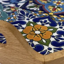 سینی کاشی کاری مدل چهارباغ ۳
