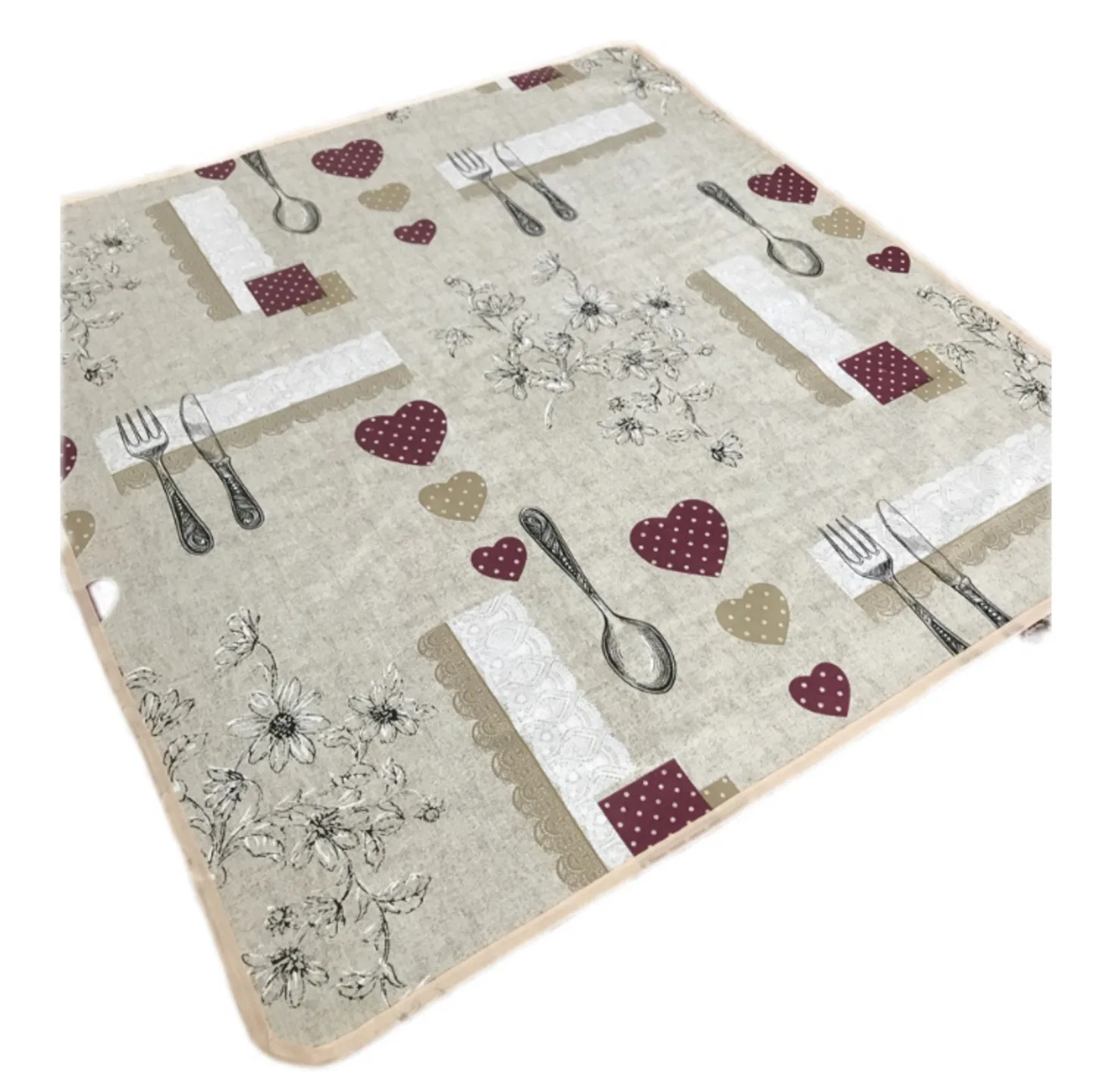 سفره 6 نفره مدل ماژستیک طرح 2 رو کد 04 سایز 140×100 سانتی متر
