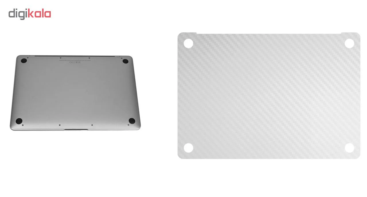 برچسب پوششی ماهوت مدل White Carbon مناسب برای لپ تاپ Macbook 12inch Retina