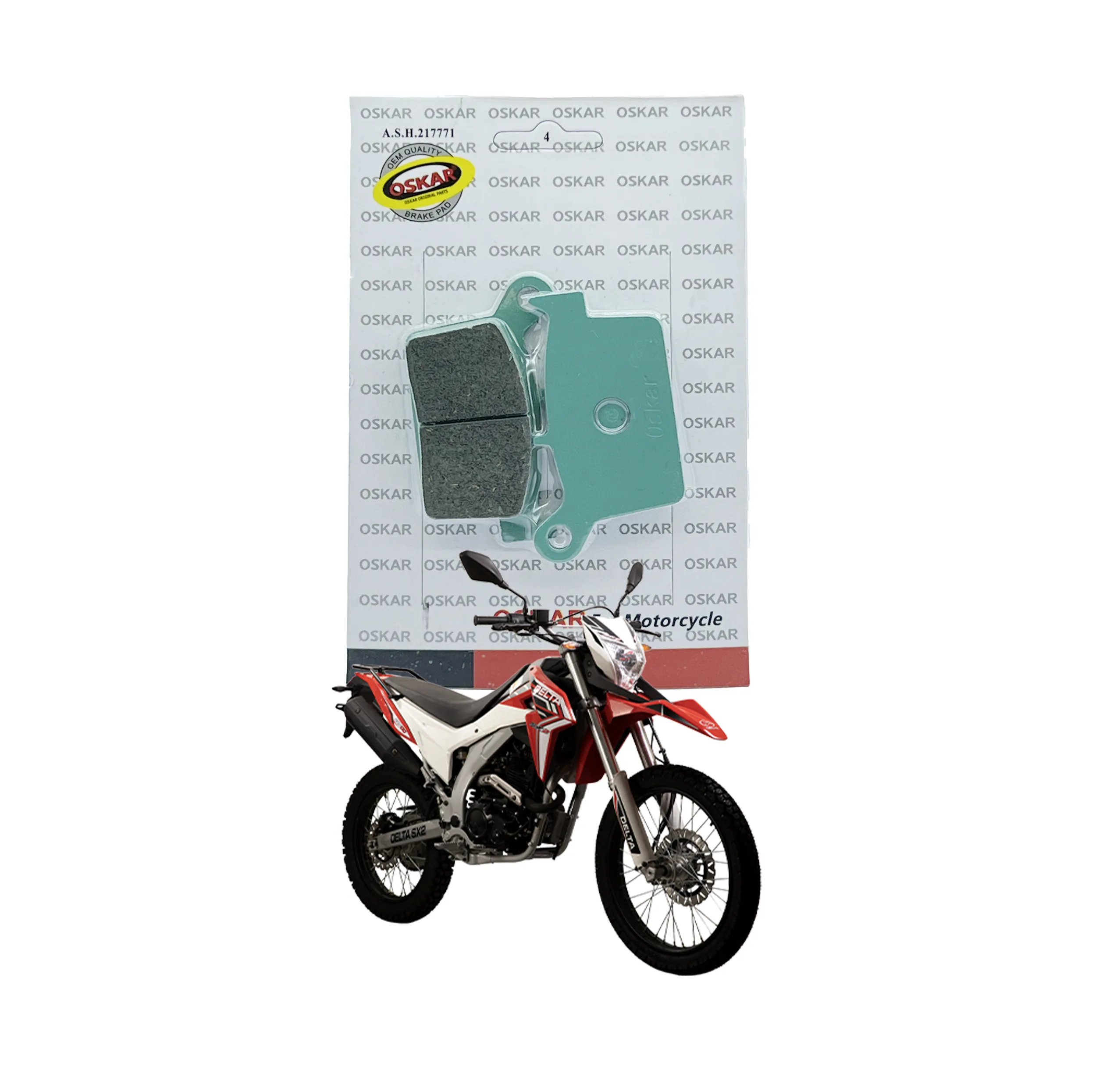 لنت ترمز عقب اوسکار مدل DS2 SX2 مناسب برای تریل دلتا رالی