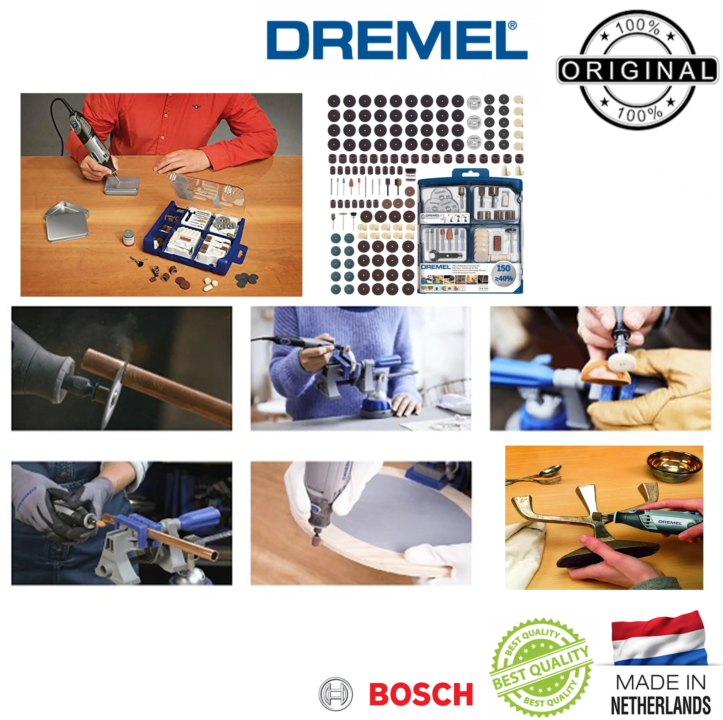 صفحه برش و پرداخت درمل مدل Dremel 724-150 / EZ مجموعه 150 عددی