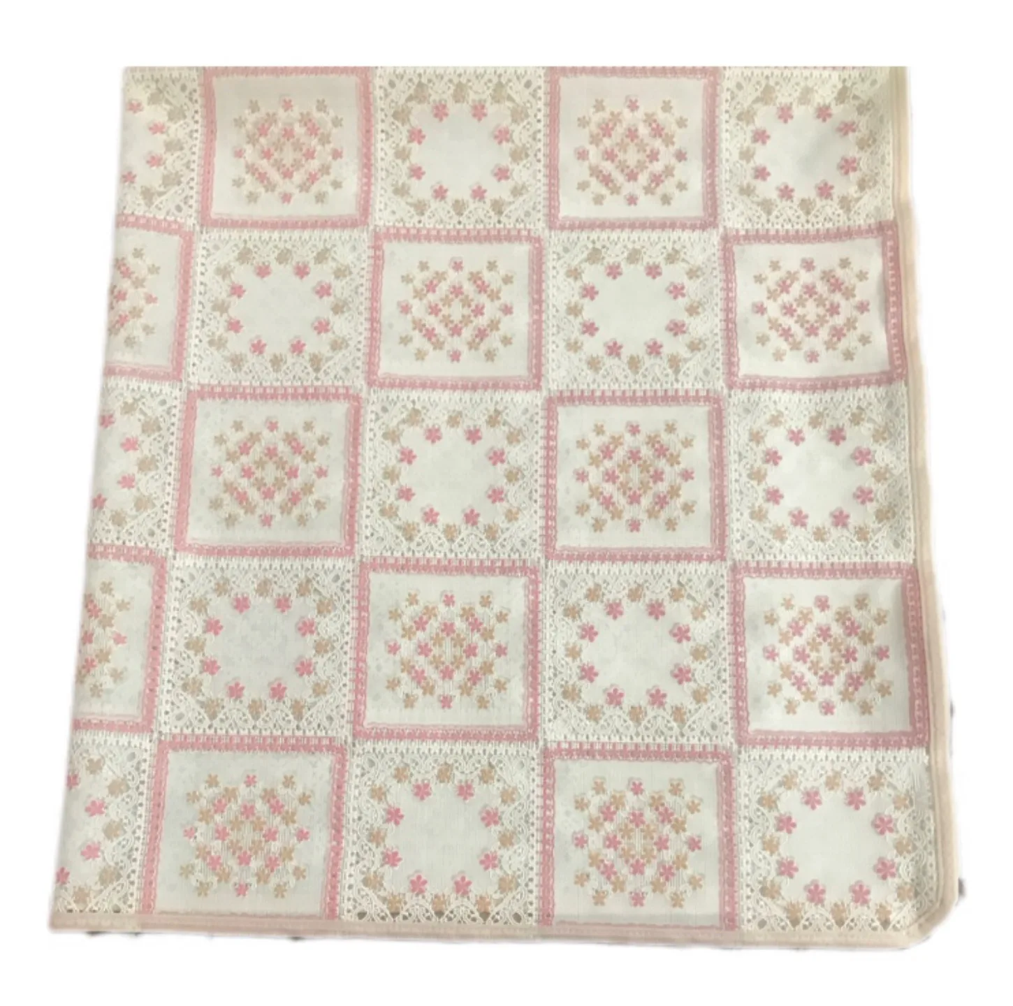 سفره 4 نفره مدل رویال طرح گیپور کد 05 سایز 100×100 سانتی متر