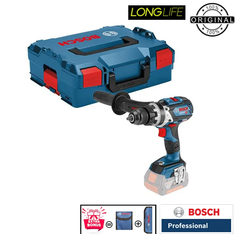دریل پیچ گوشتی شارژی چکشی 18 ولت بوش مدل ( GSB 18V-110 C Brushless ( Without battery and charger