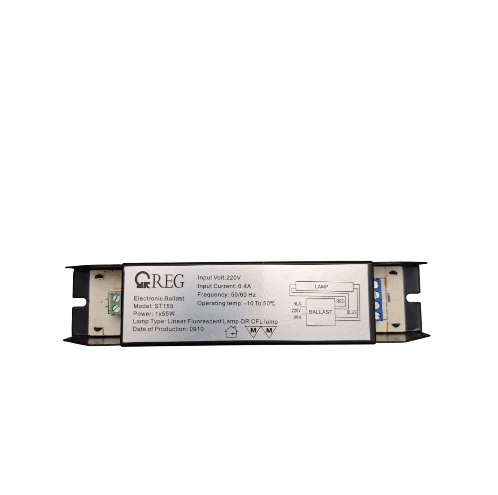 ترانس مهتابی مدل آر ای جی ST 155 1×55