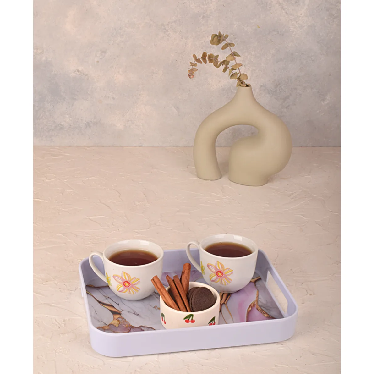 سینی دسته دار مهروز مدل 911 مینیاتور سایز 23×29 سانتی متر