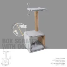 اسکرچر گربه پت گارد مدل باکس جای خواب