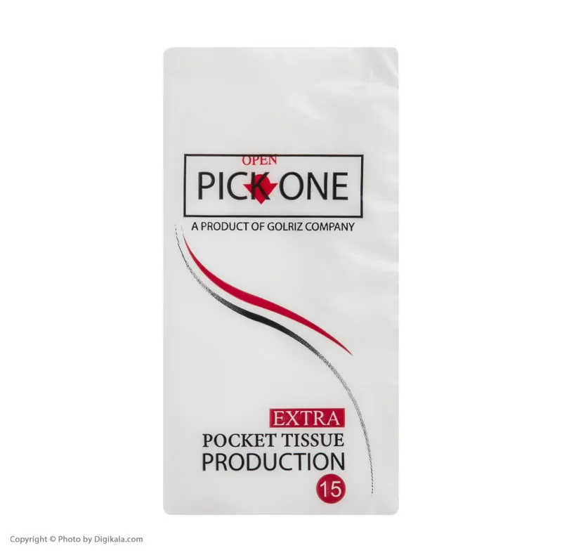 دستمال کاغذی جیبی 15 برگ گلریز مدل Pick One سه بسته 12 عددی