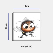 ست ماگ به همراه زیر لیوانی و پد ماوس مدل زنبور کد 342