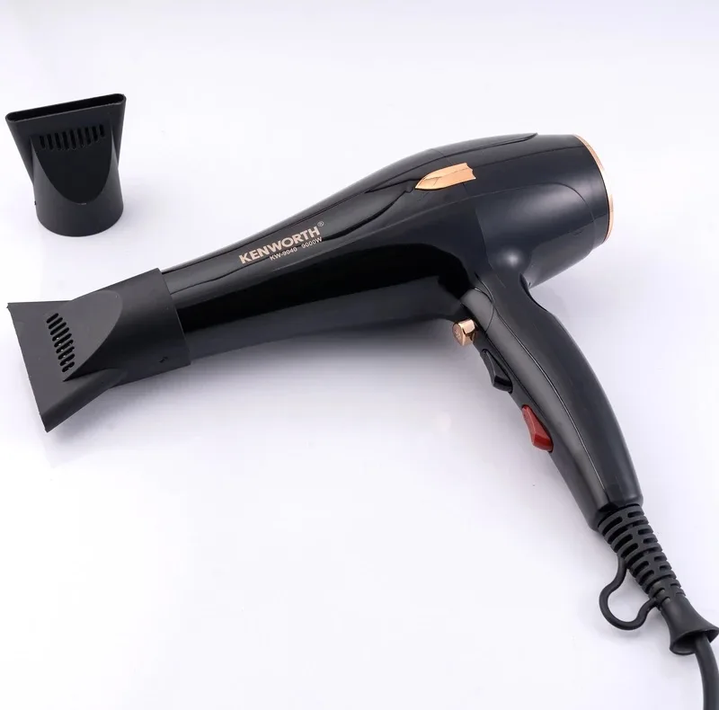 سشوار حرفهای کنورث مدل KH-9040 با موتور AC، توان 9000 وات، تنظیم دما در 2 حالت، تنظیم سرعت در 2 حالت و کاهش وز مو