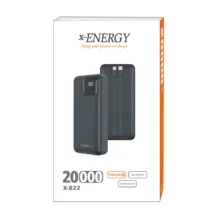 پاوربانک 22.5 وات ایکس انرژی مدل x-822 ظرفیت 20000 میلی‌آمپرساعت به همراه کابل USB-C