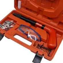 میخ کوب رد هیت مدل MK0010 سایز 20- 50 میلی متر به همراه 20 عدد میخ چاشنی مجموعه 29 عددی