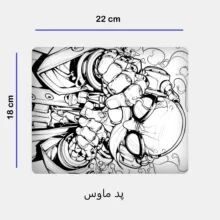 ست ماگ زیر لیوانی و پد ماوس مدل پیر مرد کد 112