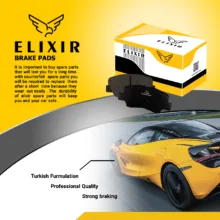 لنت ترمز جلو خودرو الکسیر مدل EXIR دو جفت مناسب برای پژو 405