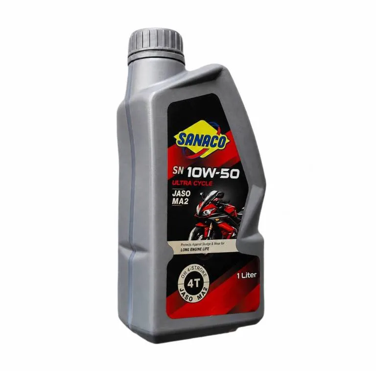 روغن موتور سیکلت نیمه سنتتیک ساناکو مدل SN 10W-50 حجم 1 لیتر