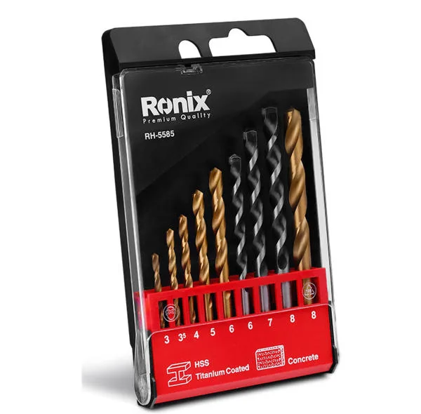 مجموعه 9 عددی مته رونیکس مدل RON-5585