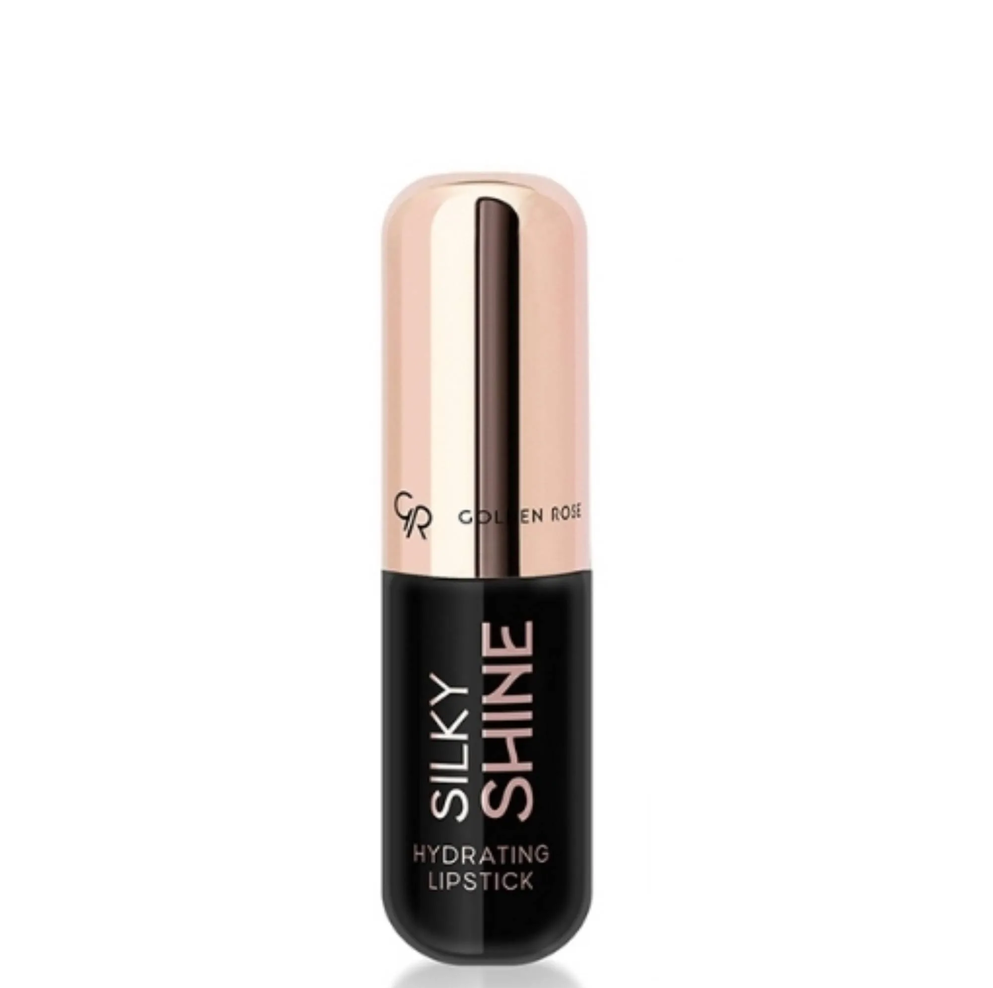رژ لب جامد براق گلدن رز مدل Silky Shine شماره 215