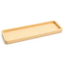 ظرف سرو چوبی مدل Roll 25، مستطیل از چوب روس، ابعاد 25×9×2 سانتی‌متر، مناسب اردوخوری، سوشی‌خوری و رولت‌خوری
