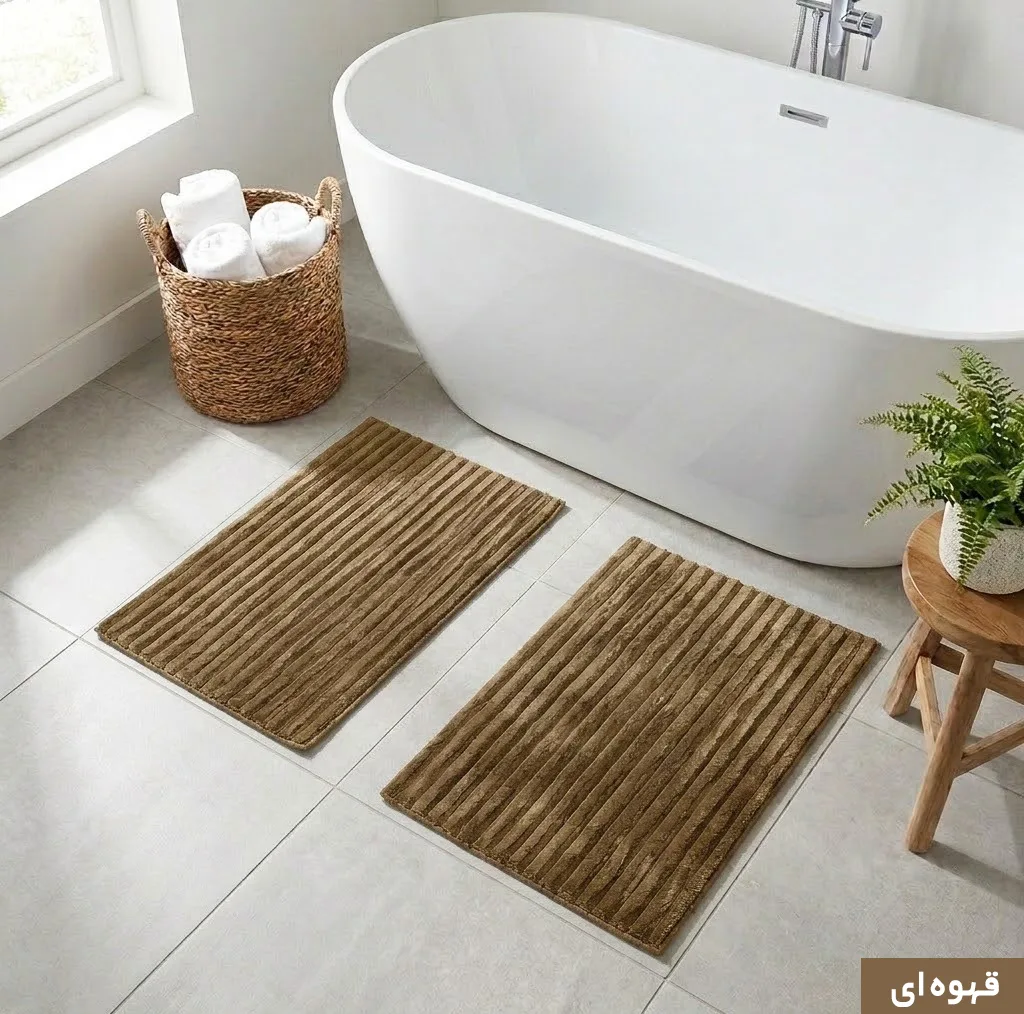 پادری وینوما مدل 4 لایه حمام و سرویس بهداشتی طرح مخمل ویژه سایز 45×70 سانتی متر بسته 2 عددی