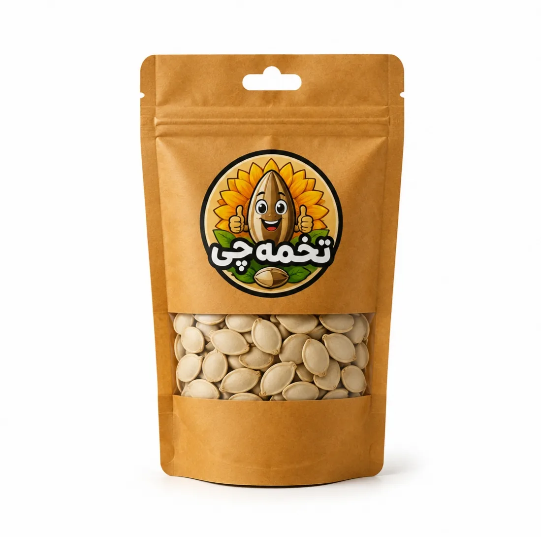 تخمه کدو درشت خام تخمه چی - 500 گرم