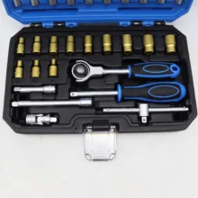 جعبه آچار بکس پاور فیکس مدل YP-1/4INCH مجموعه 37 عددی