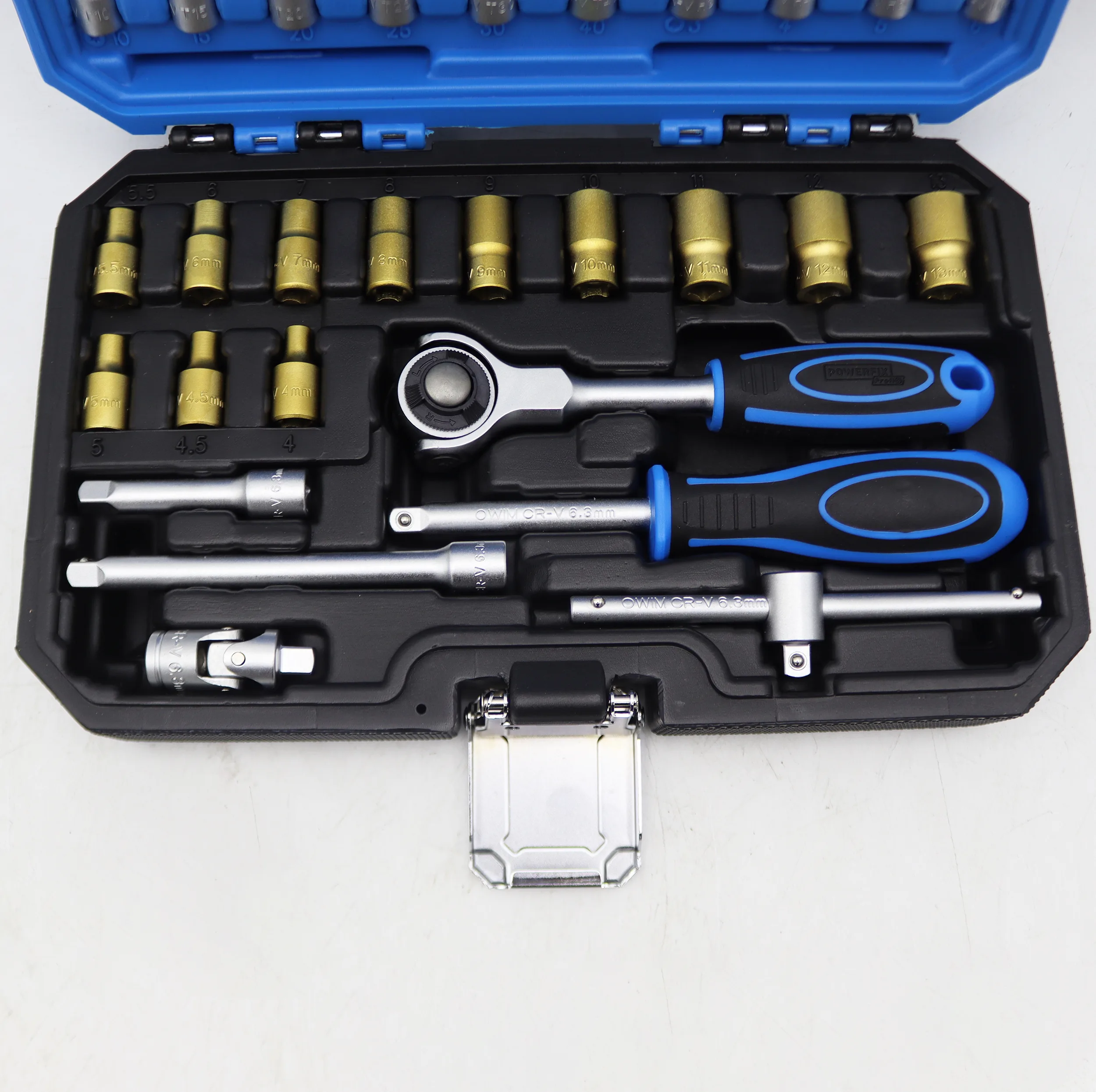 جعبه آچار بکس پاور فیکس مدل YP-1/4INCH مجموعه 37 عددی