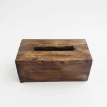جعبه دستمال کاغذی مدل چوبی کد D14