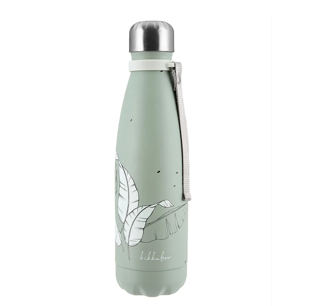 فلاسک کودک کیکابو مدل Flora طرح برگ گنجایش 0.5 لیتر