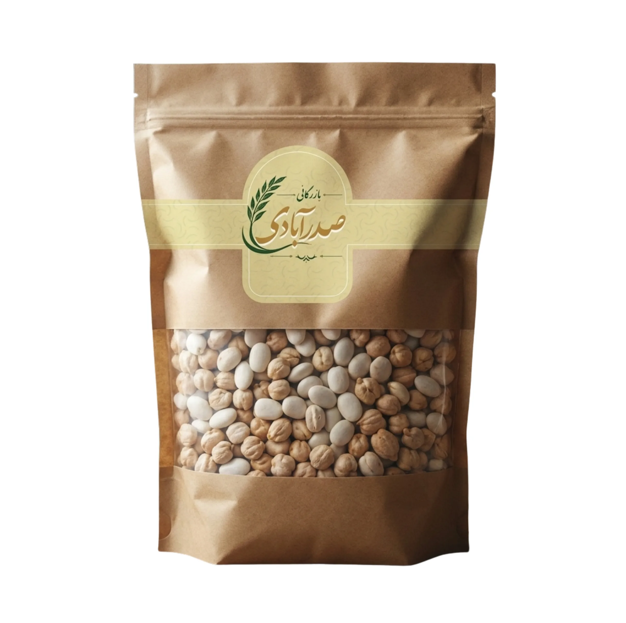 نخود و لوبیا سفید بازرگانی صدرآبادی - 900 گرم