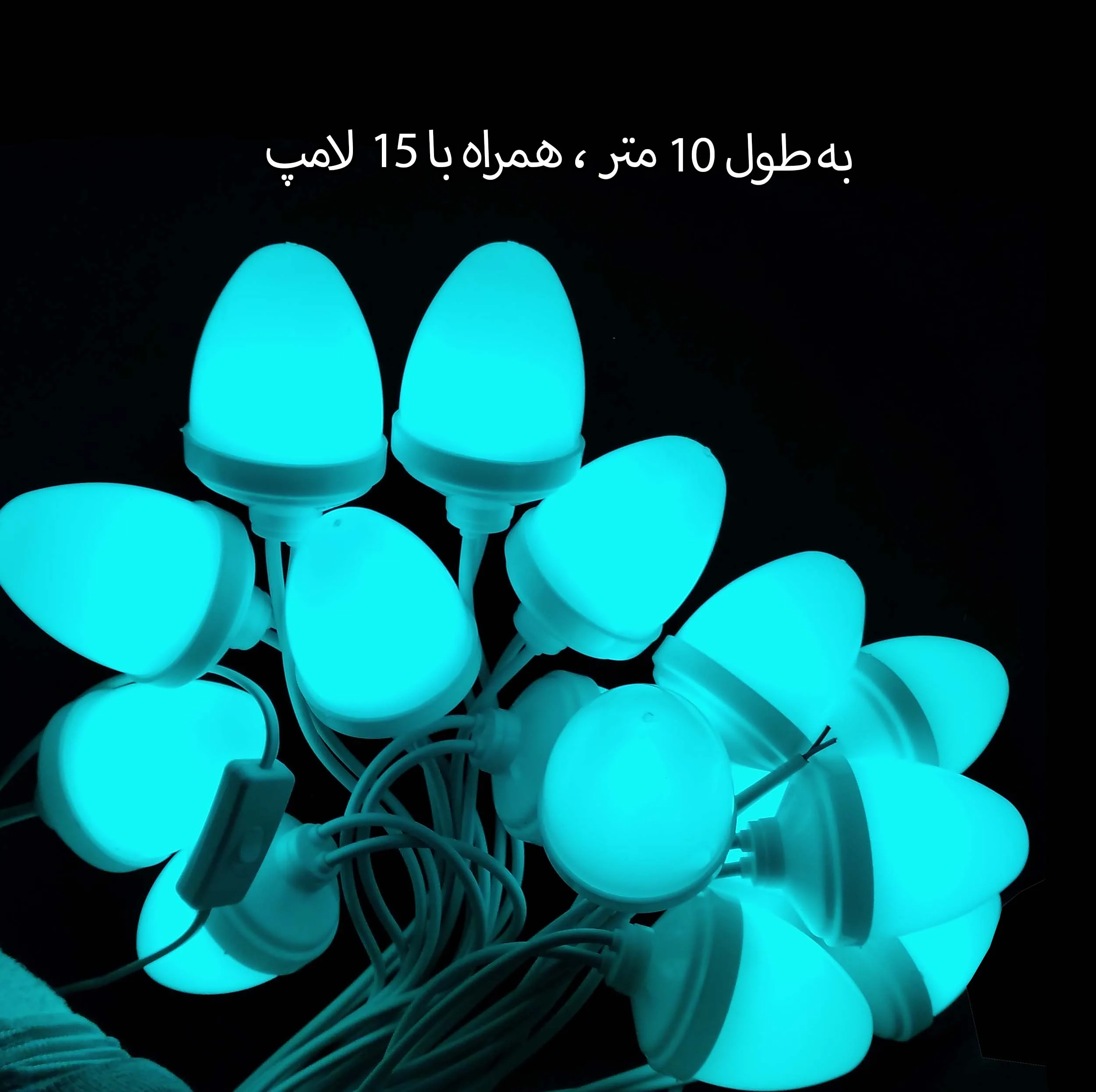 ریسه ال ای دی طرح بلوطی مدل هفت رنگ طول 10 متر